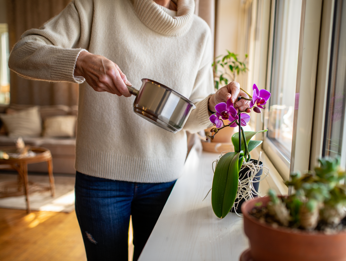 Faut-il vraiment arroser ses orchidées à l’eau de riz ? L’expérience choc