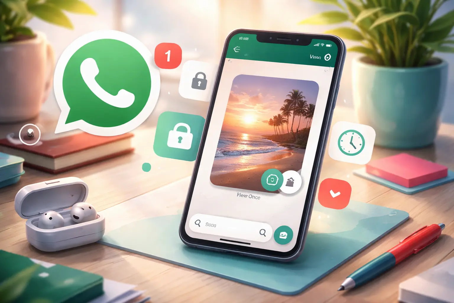 Comment envoyer une photo éphémère sur WhatsApp ?