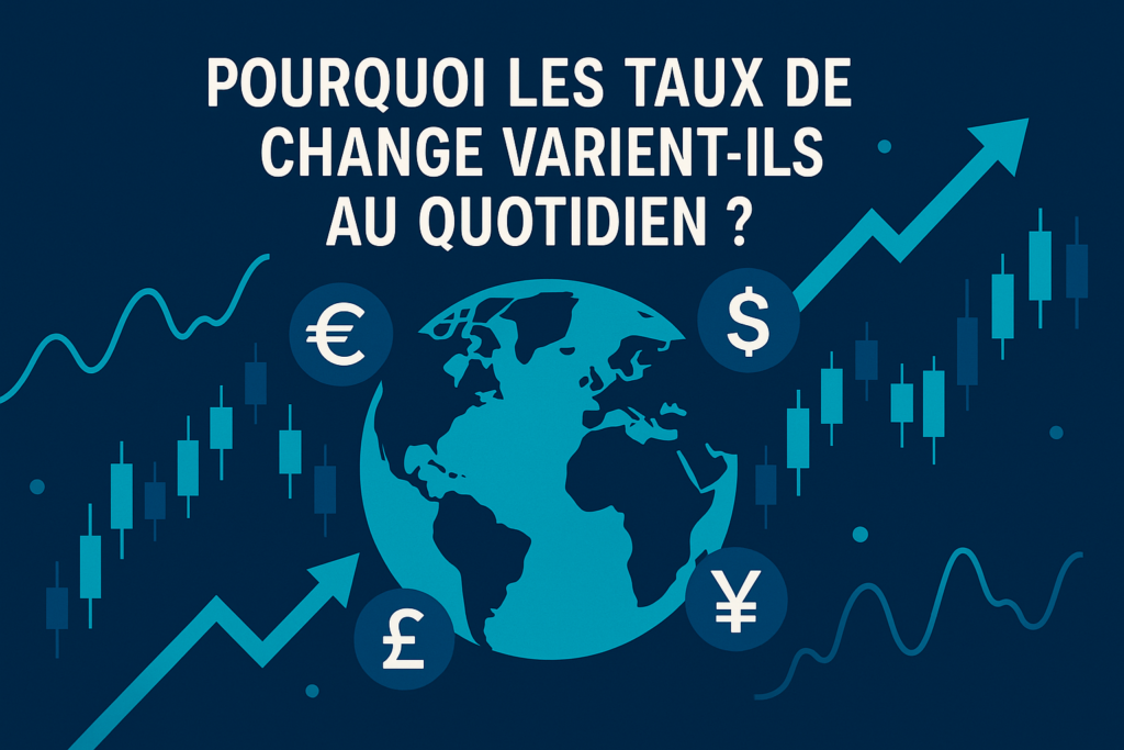 Illustration des variations des taux de change sur le marché des devises