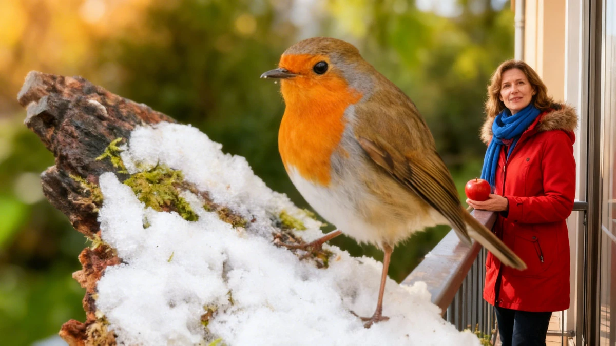 Placez ce fruit sur votre balcon et attendez la magie des rouges-gorges!