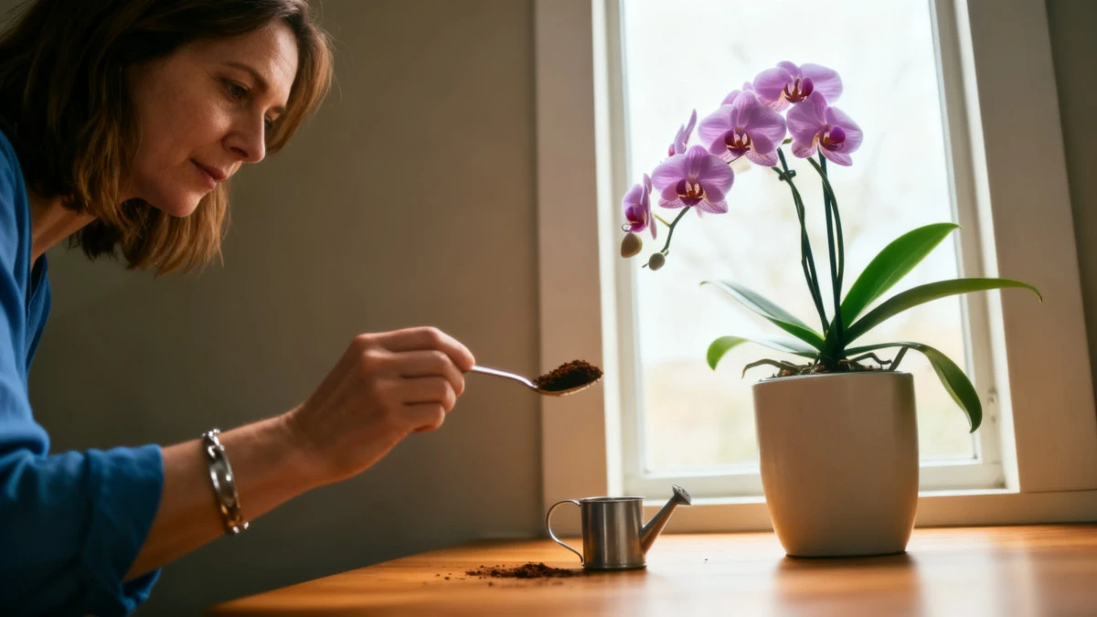 Voici pourquoi le marc de café pourrait tuer vos orchidées sans que vous le sachiez