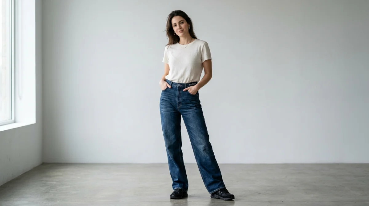 Explorer les lookbooks officiels pour trouver des photos du jean Balenci