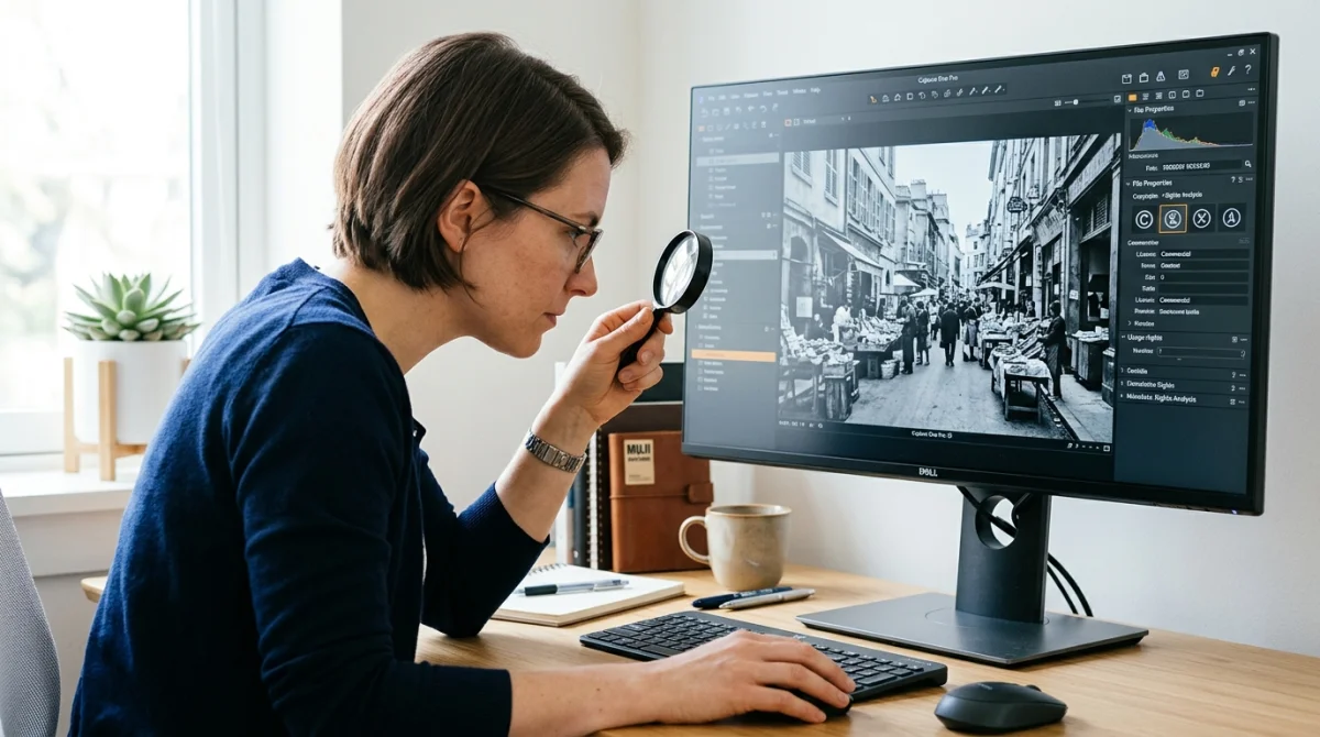 Comment trouver la licence d'une photo