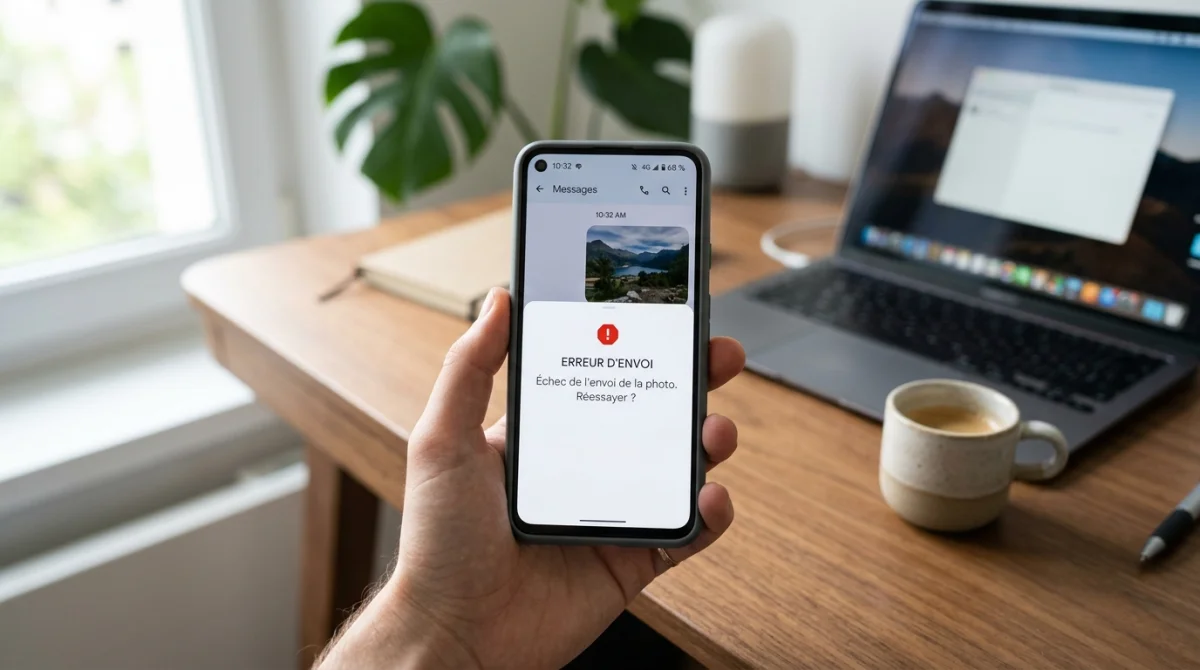 Je ne peux plus envoyer de photos par sms, les vérifications utiles
