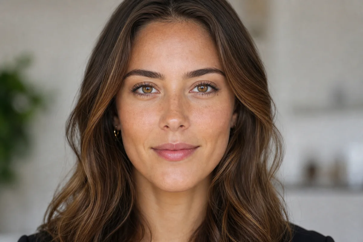 Portrait professionnel en gros plan d'une personne au visage serein pour illustrer comment faire parler une photo.