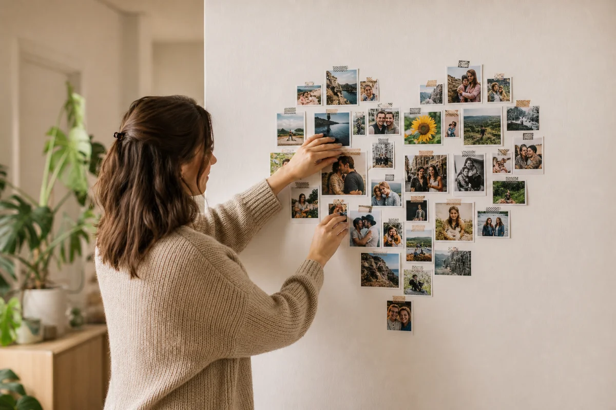 Comment faire un cœur avec des photos