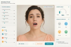 Portrait animé chantant avec interface de réglage facial pour apprendre comment faire chanter une photo avec l’IA
