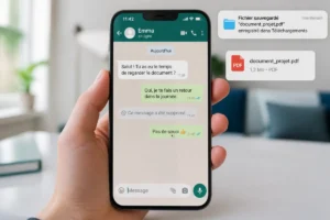 Supprimer des messages WhatsApp pour tout le monde affiché sur l’écran d’un smartphone